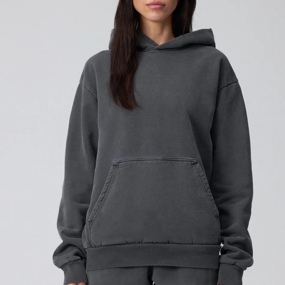 TALENTLESS Sweaters - TALENTLESS gray distressed heavyweight hoodie M